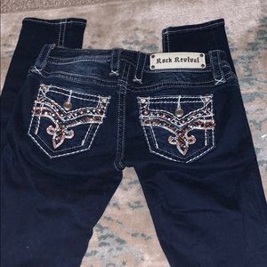 Skinny stretchy rock revival jeans